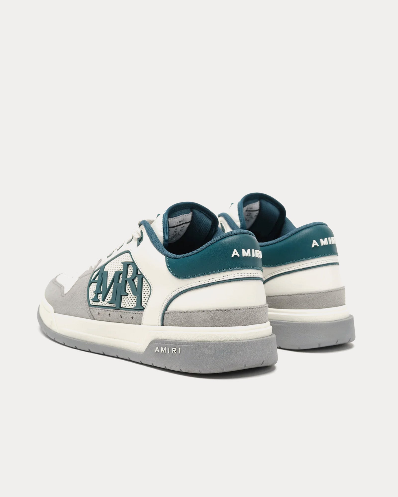 AMIRI Classic Deep Teal / Grey / White Low Top Sneakers - 3