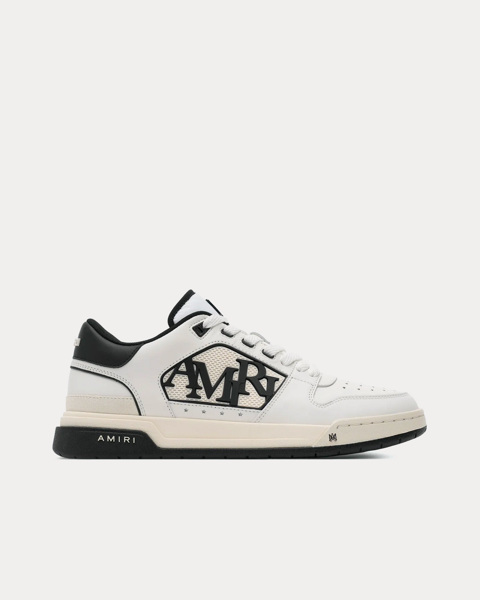 AMIRI Classic White / Black Low Top Sneakers - 1