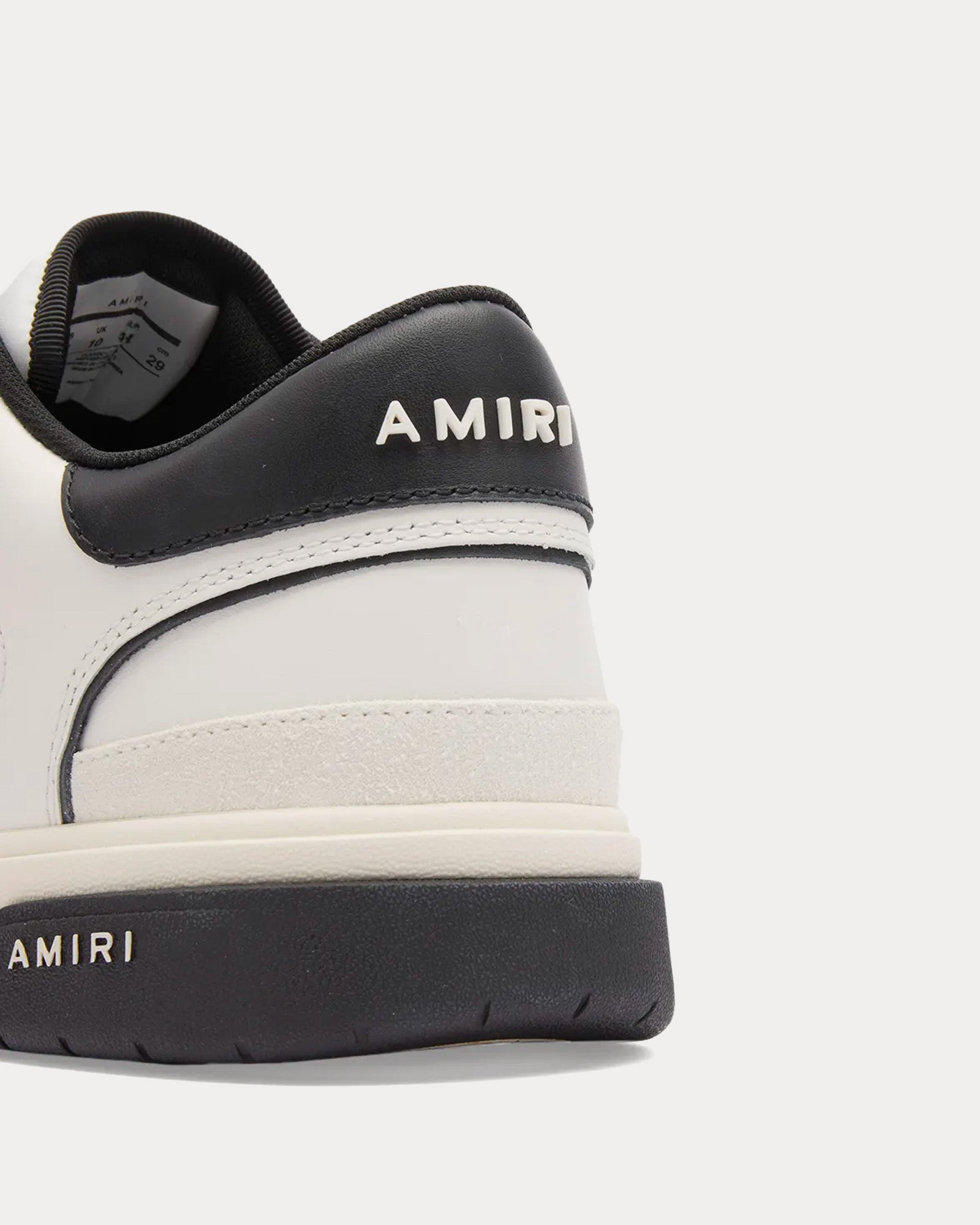 AMIRI Classic White / Black Low Top Sneakers - 3