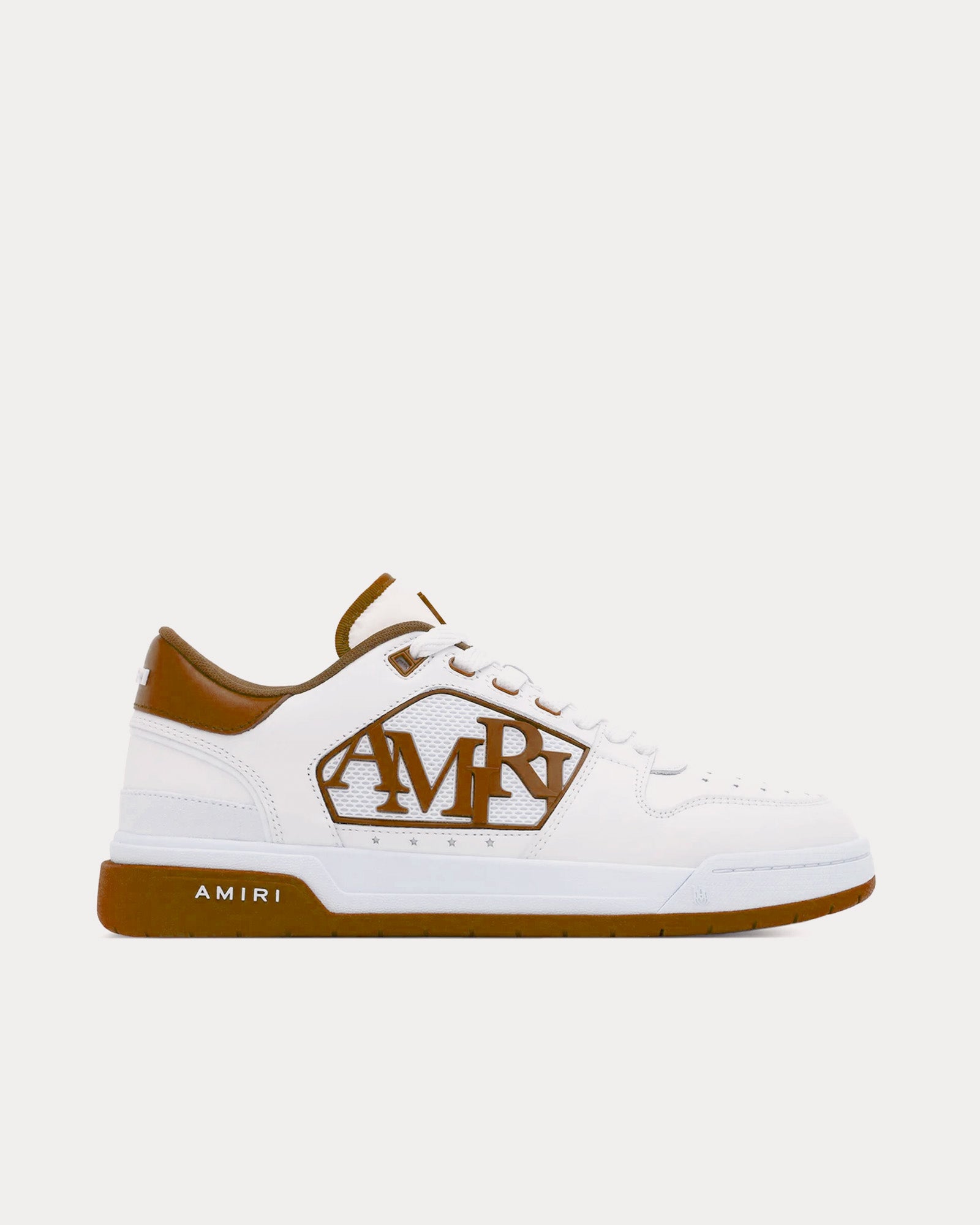 AMIRI Classic White / Brown Low Top Sneakers - 1