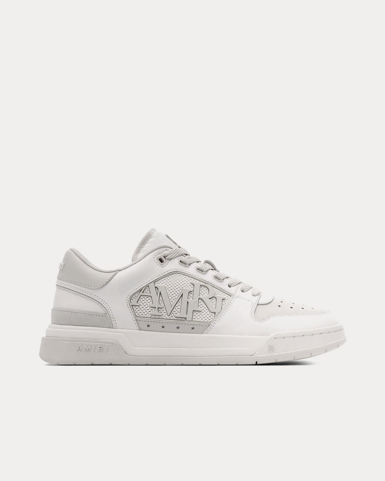 AMIRI Classic White / Grey Low Top Sneakers - 1