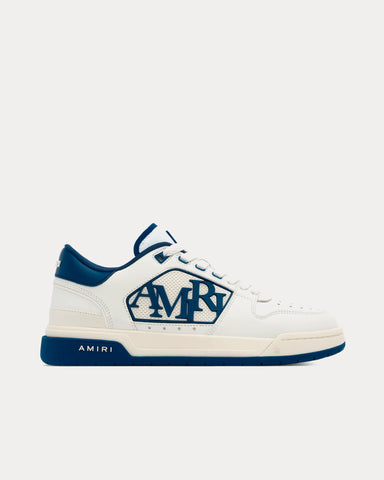 AMIRI Classic White / Navy Low Top Sneakers