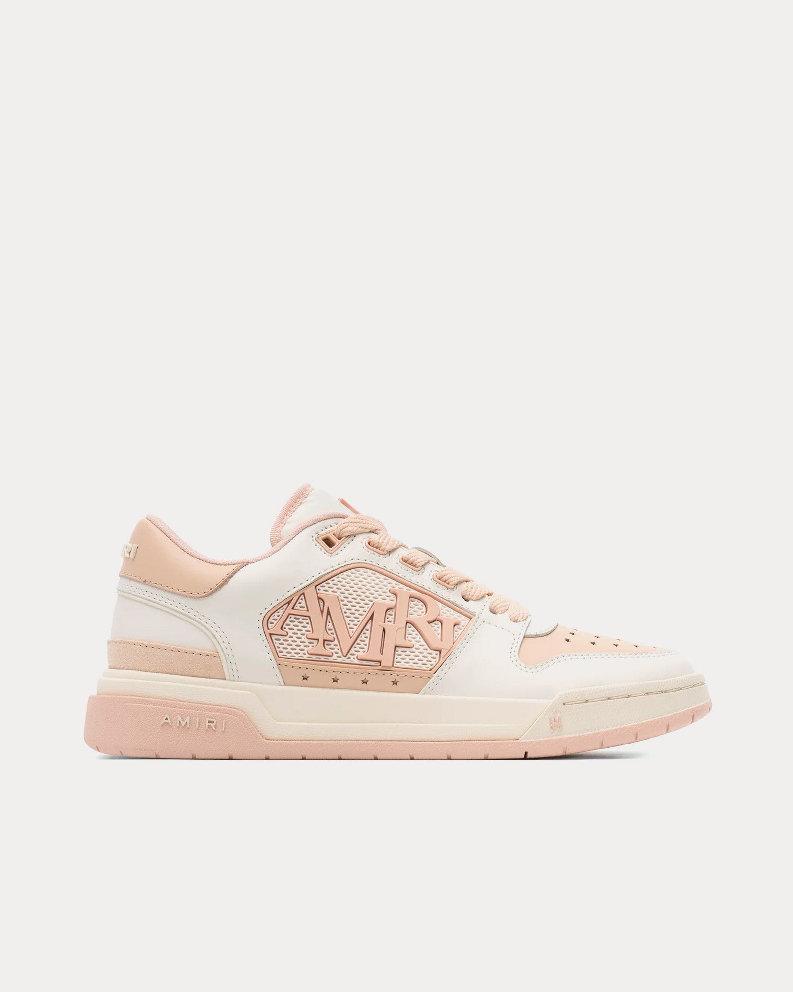 AMIRI Classic White / Pink Low Top Sneakers - 1