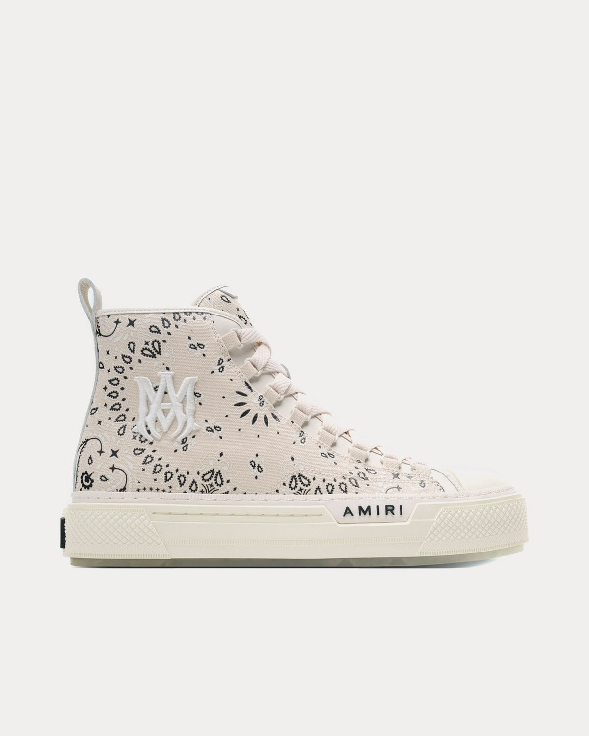 AMIRI Court Bandana Alabaster High Top Sneakers - 1