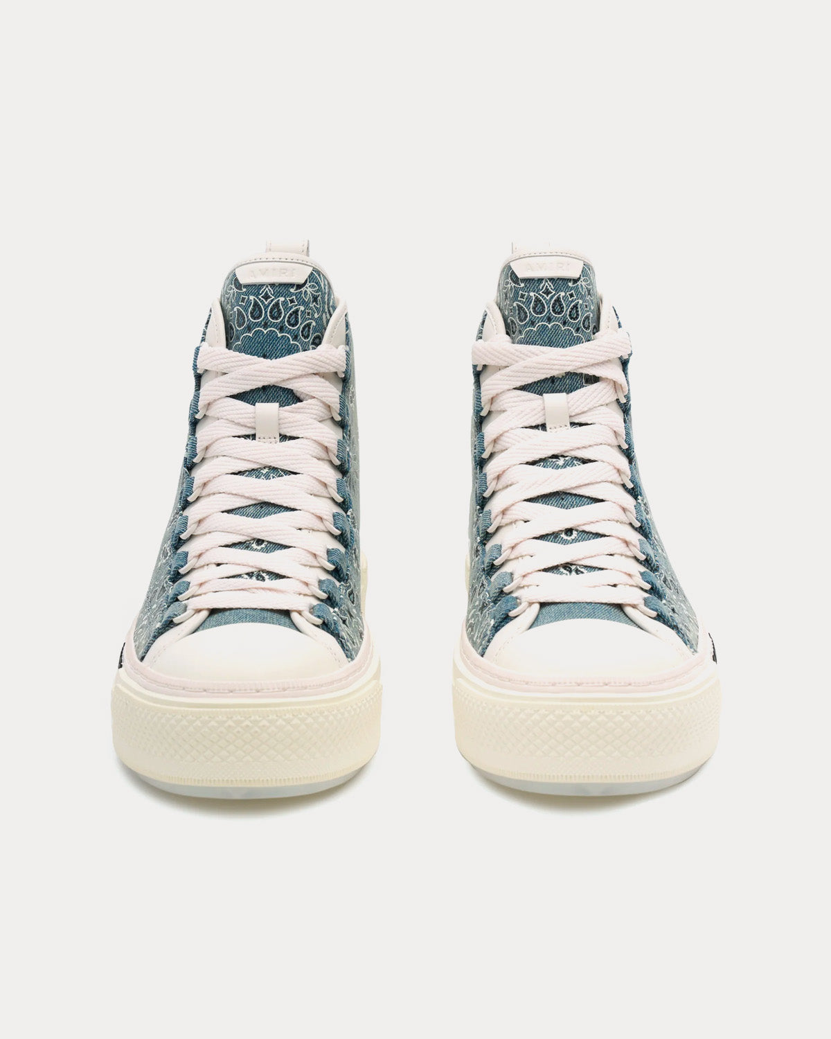 AMIRI Court Baby Blue High Top Sneakers - 2