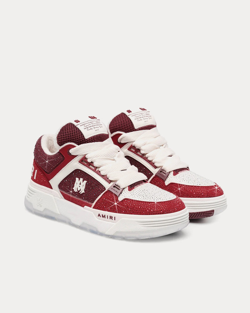 AMIRI MA-1 Crystal Burgundy Low Top Sneakers - 2