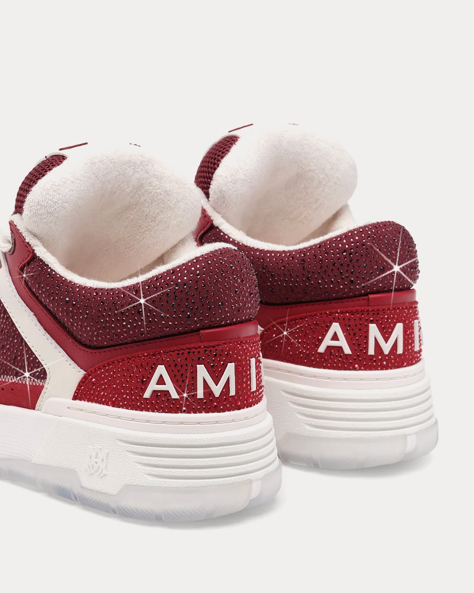 AMIRI MA-1 Crystal Burgundy Low Top Sneakers - 3