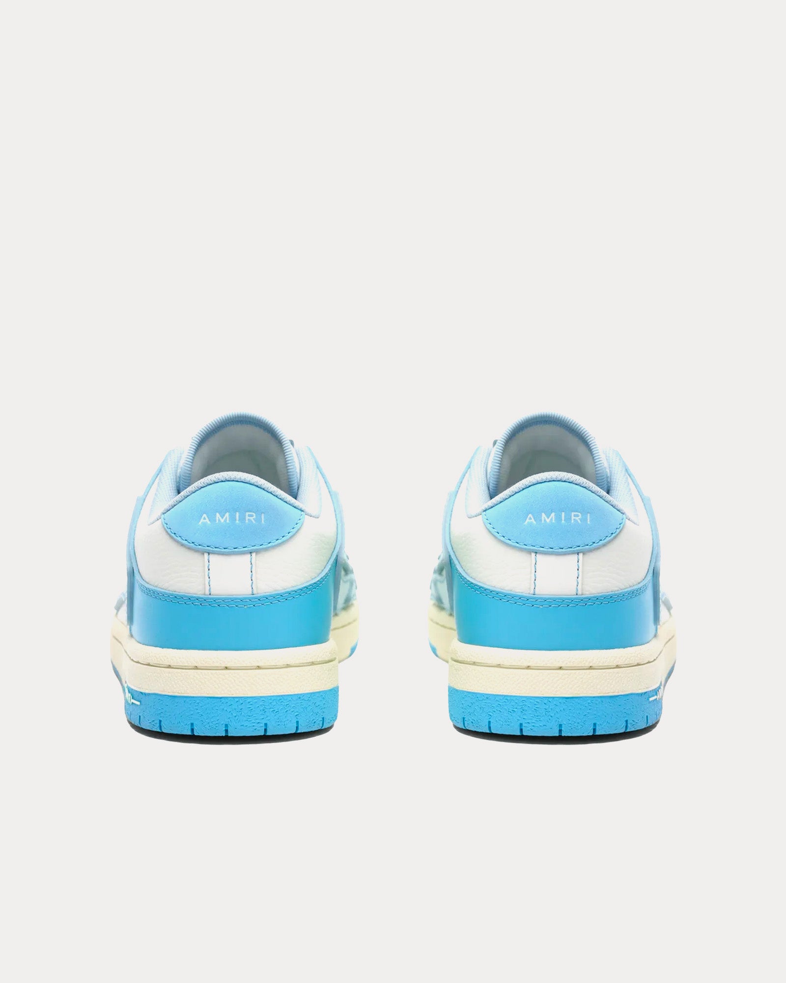 AMIRI Skel-Top Leather Blue Low Top Sneakers - 3