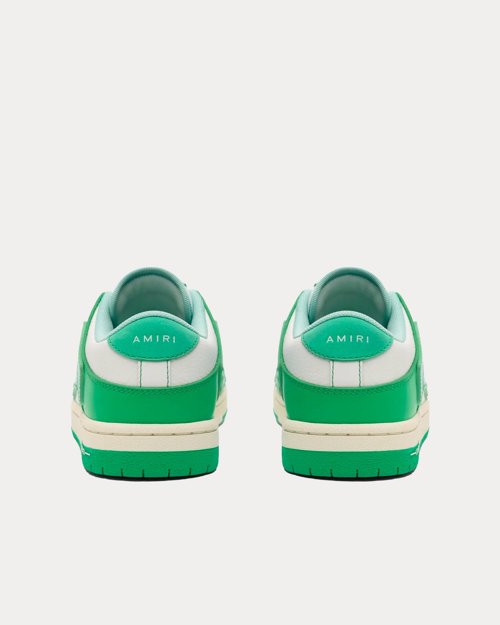 AMIRI Skel-Top Leather Green Low Top Sneakers - 3