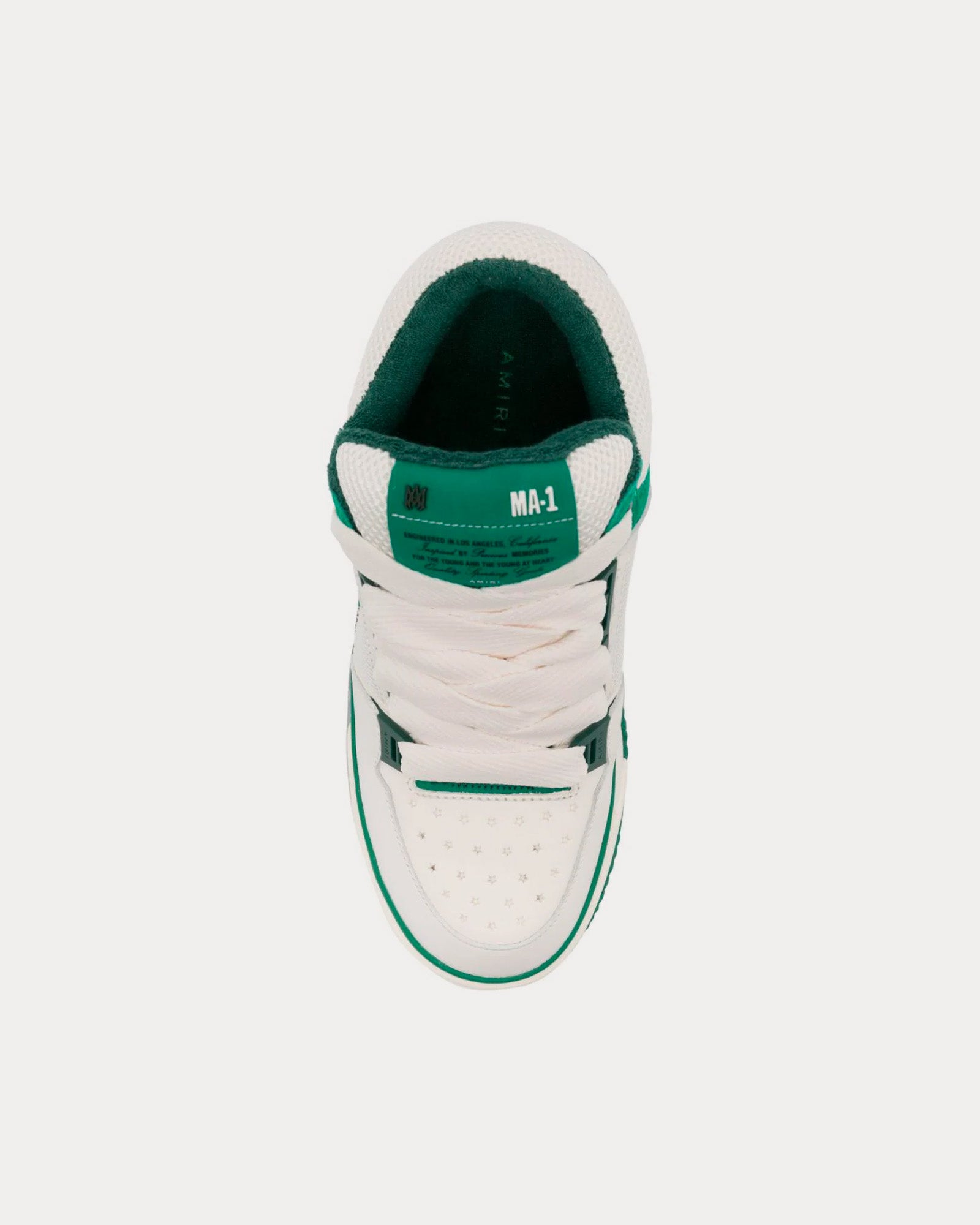 AMIRI MA-1 White / Green Low Top Sneakers - 2