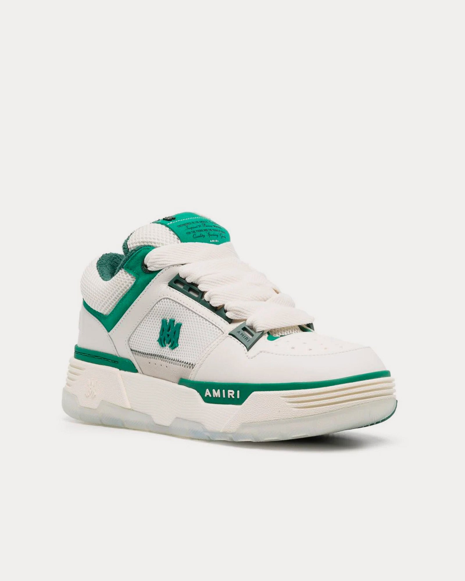 AMIRI MA-1 White / Green Low Top Sneakers - 3