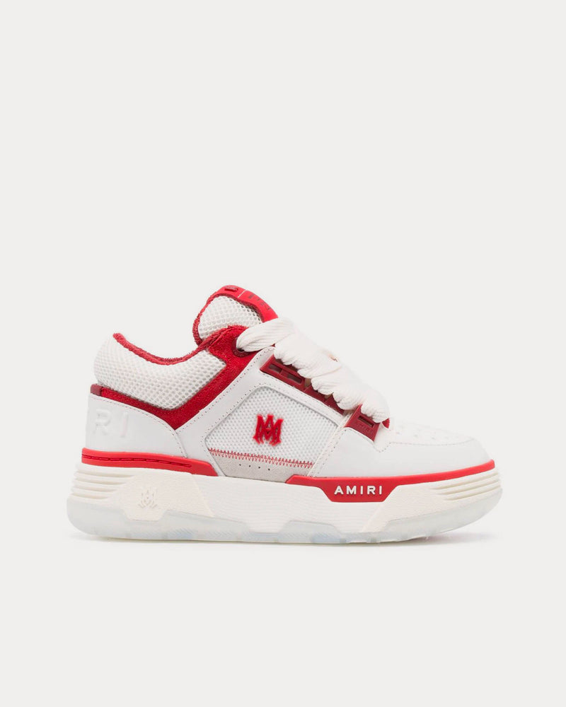 AMIRI MA-1 White / Red Low Top Sneakers - 1