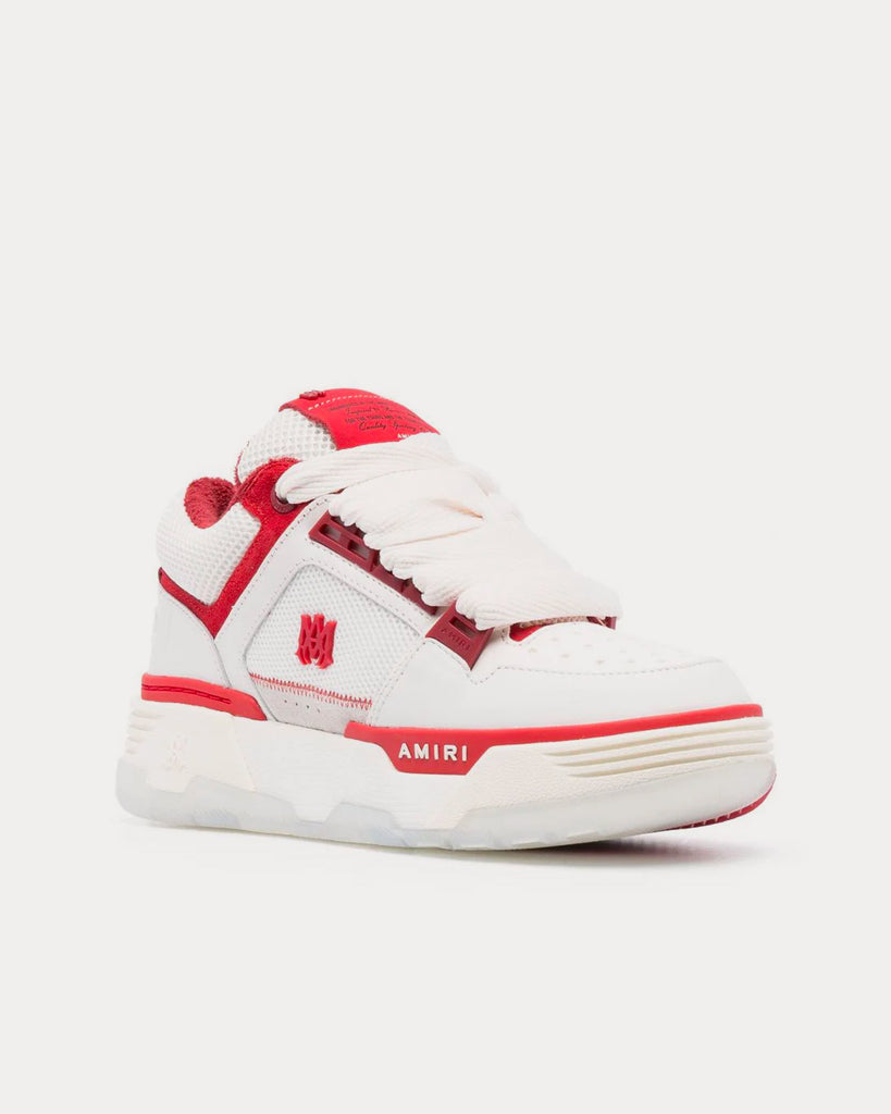 AMIRI Skel-Top Hi White / Pink High Top Sneakers - Sneak in Peace