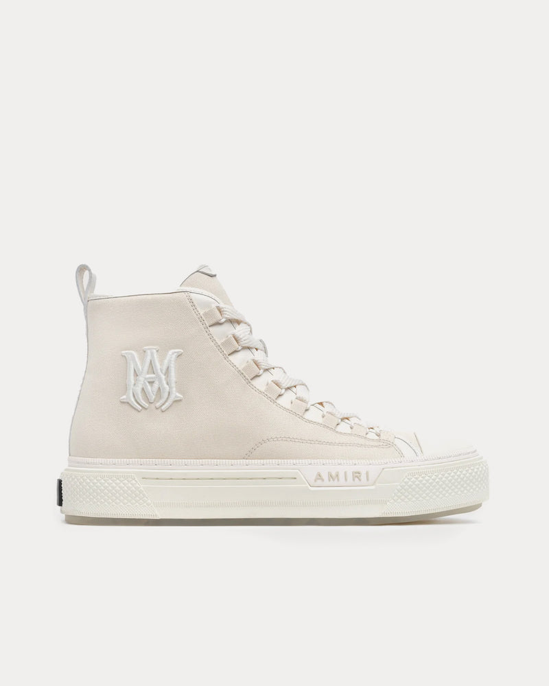 AMIRI MA Court Hi Alabaster High Top Sneakers - 1