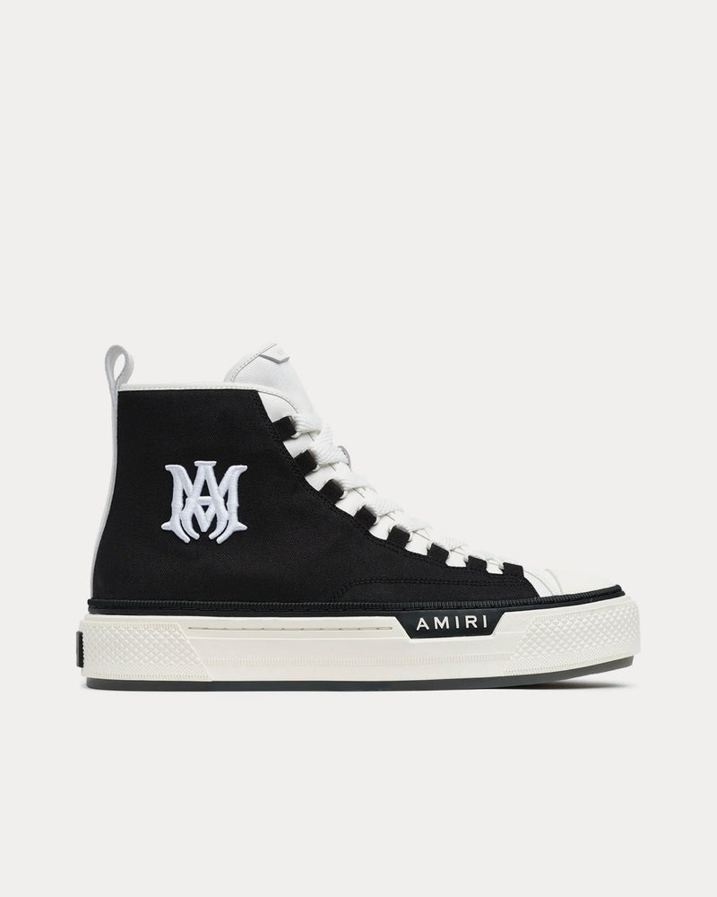 AMIRI MA Court Hi Black / White High Top Sneakers - 1