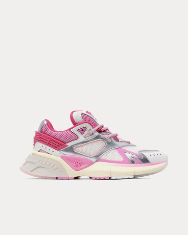 AMIRI MA Runner Fuchsia Pink / White / Silver Low Top Sneakers