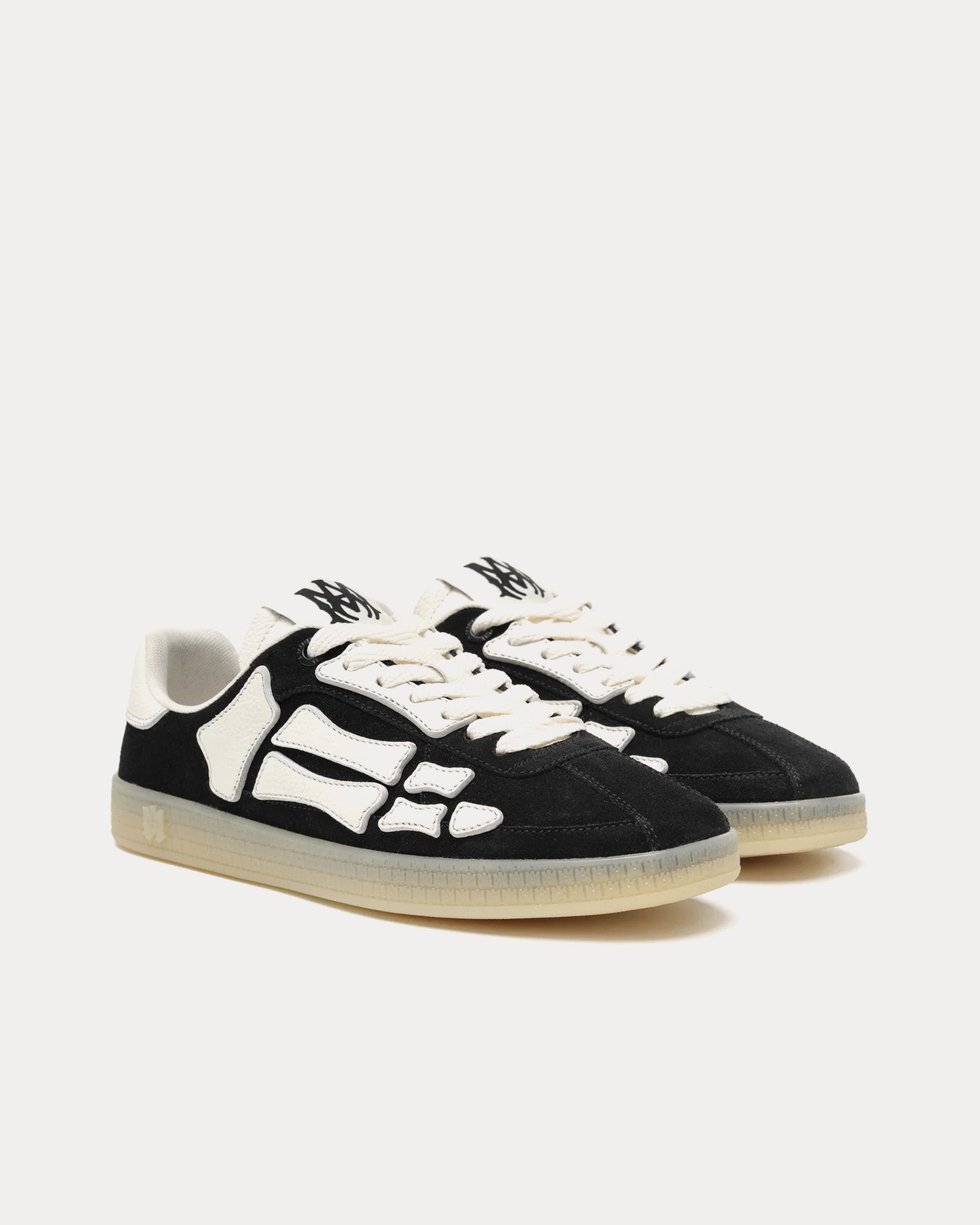 AMIRI Pacific Bones Black Low Top Sneakers - 2