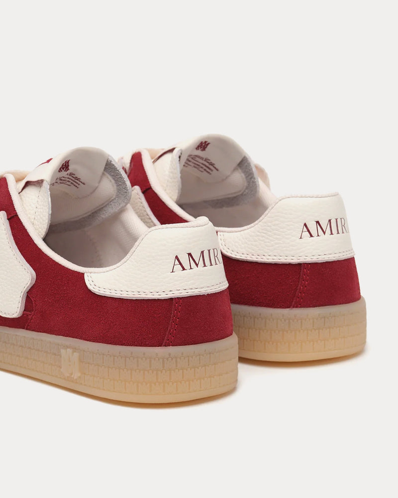 AMIRI Pacific Bones Deep Red Low Top Sneakers - 3