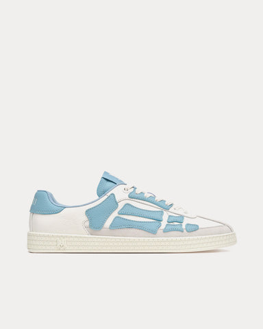 AMIRI Pacific Bones White / Dusty Blue Low Top Sneakers