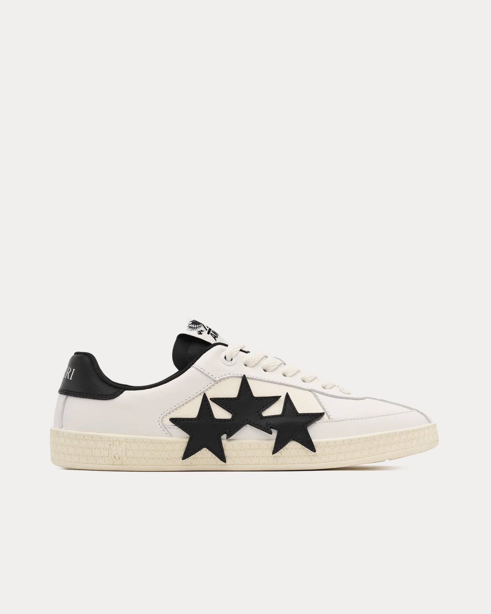 AMIRI Pacific White / Black Low Top Sneakers - 1