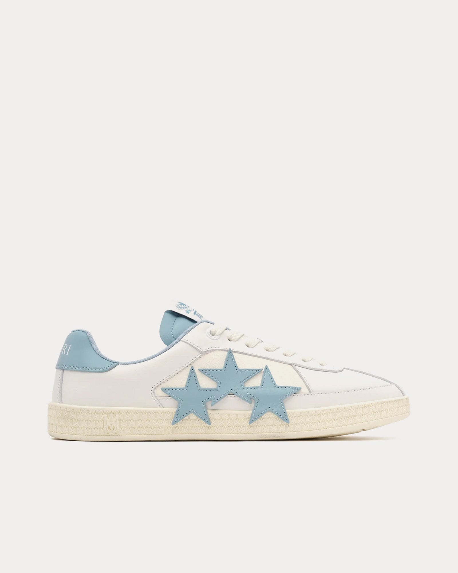 AMIRI Pacific White / Ocean Sky Low Top Sneakers - 1