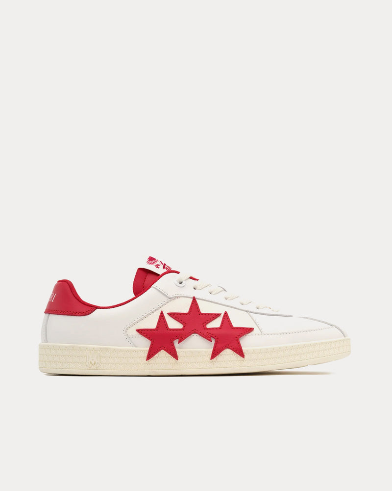 AMIRI Pacific White / Varsity Red Low Top Sneakers - 1