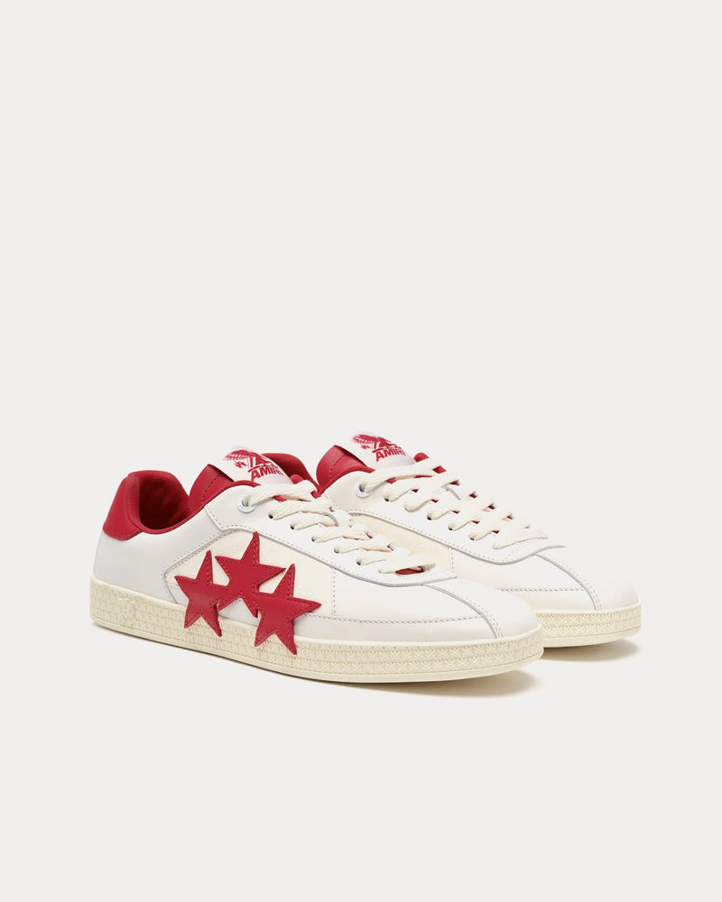 AMIRI Pacific White / Varsity Red Low Top Sneakers - 2