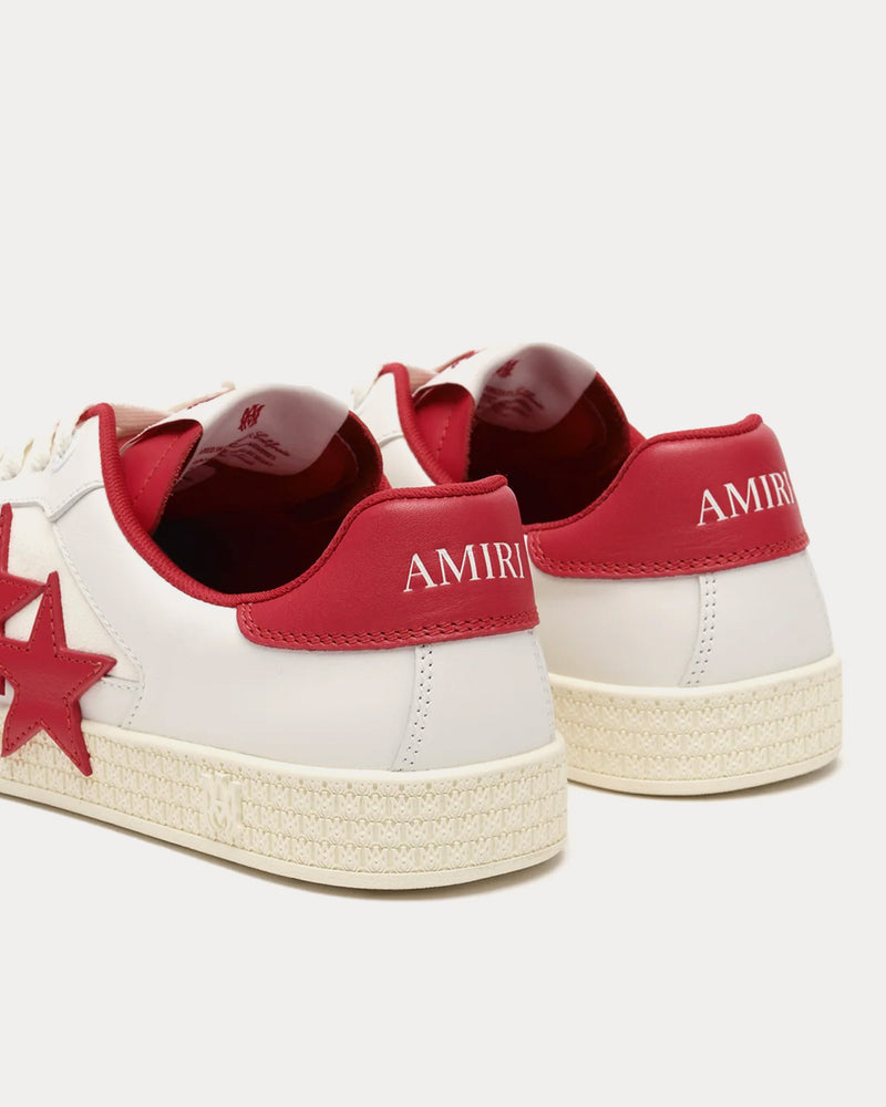 AMIRI Pacific White / Varsity Red Low Top Sneakers - 3