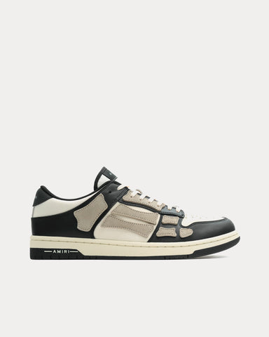 AMIRI Skel-Top Black / Alabaster Low Top Sneakers