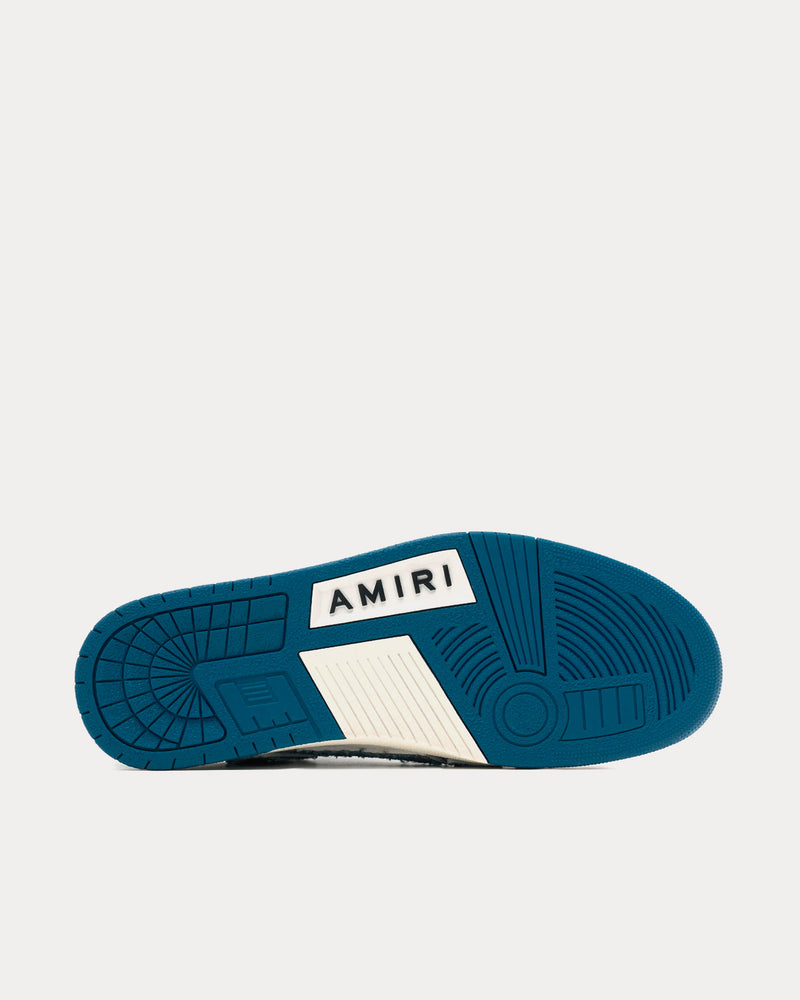 AMIRI Skel-Top Baby Blue Low Top Sneakers - 4