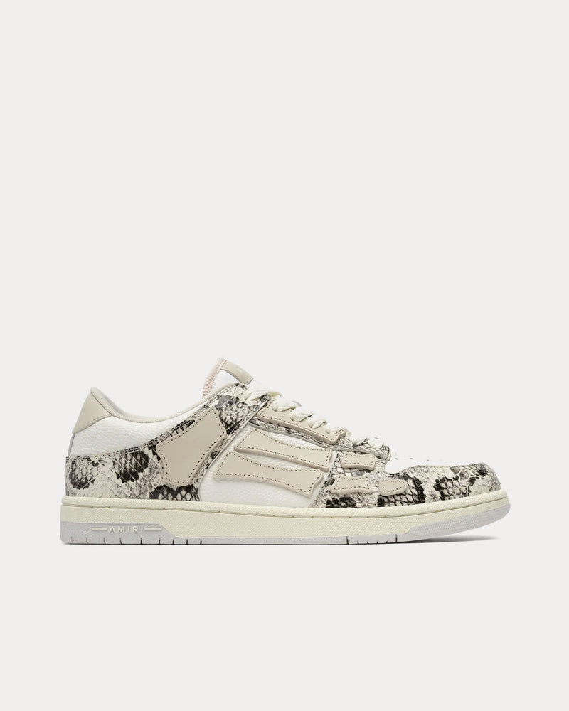 AMIRI Snake Skel-Top Alabaster Low Top Sneakers - 1