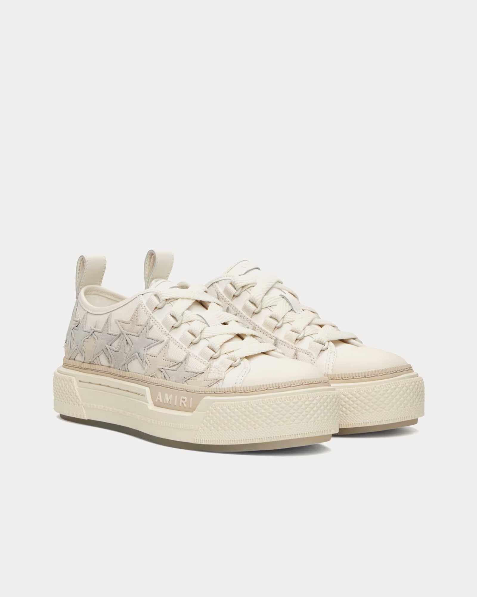 AMIRI Stars Court Off White / Alabaster Low Top Sneakers - 2