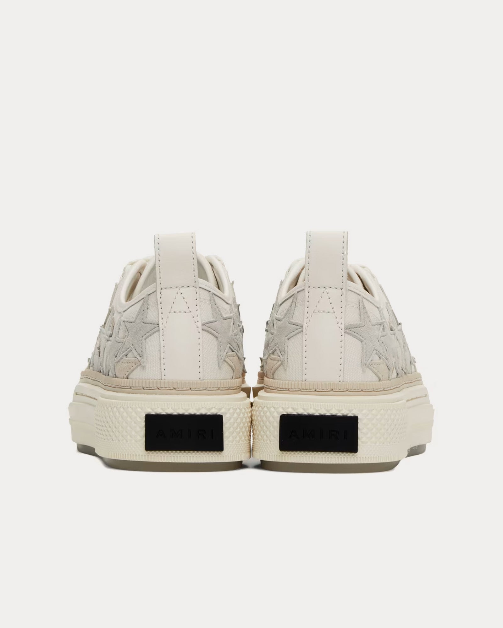 AMIRI Stars Court Off White / Alabaster Low Top Sneakers - 3