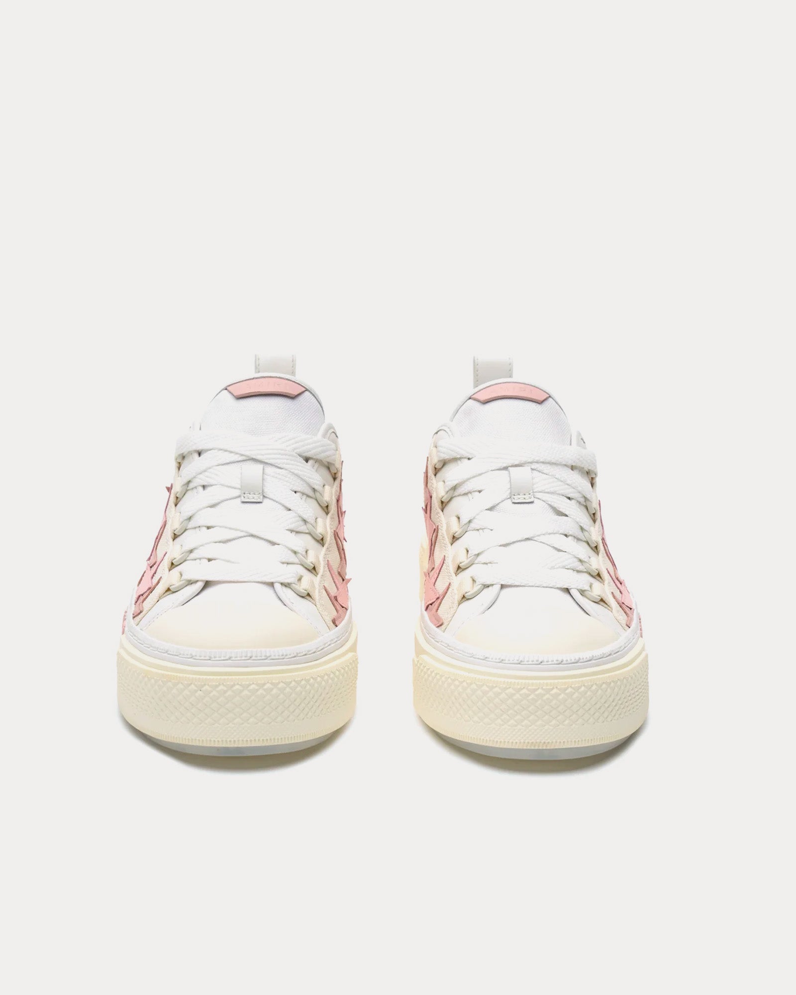 AMIRI Stars Court Off White / Pink Low Top Sneakers - 2