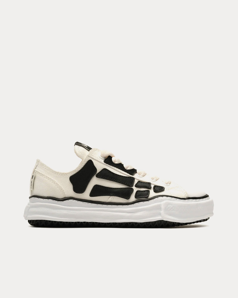 AMIRI x Mihara Yasuhiro MMY Bones Alabaster / Black Low Top Sneakers - 1