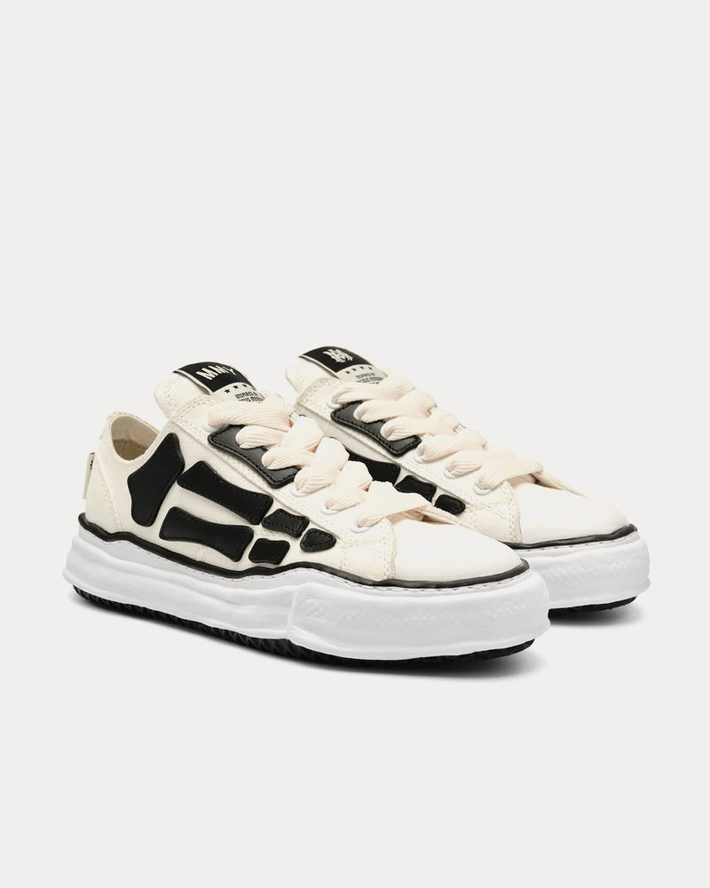 AMIRI x Mihara Yasuhiro MMY Bones Alabaster / Black Low Top Sneakers - 2