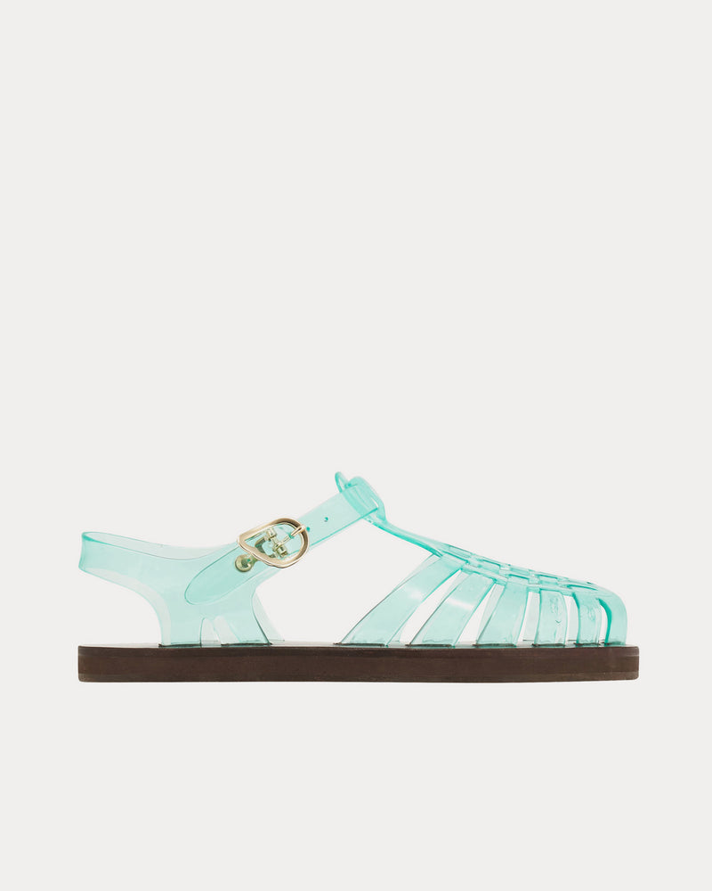 Ancient Greek Sandals Homeria Jelly Clear Aqua Sandals - 1