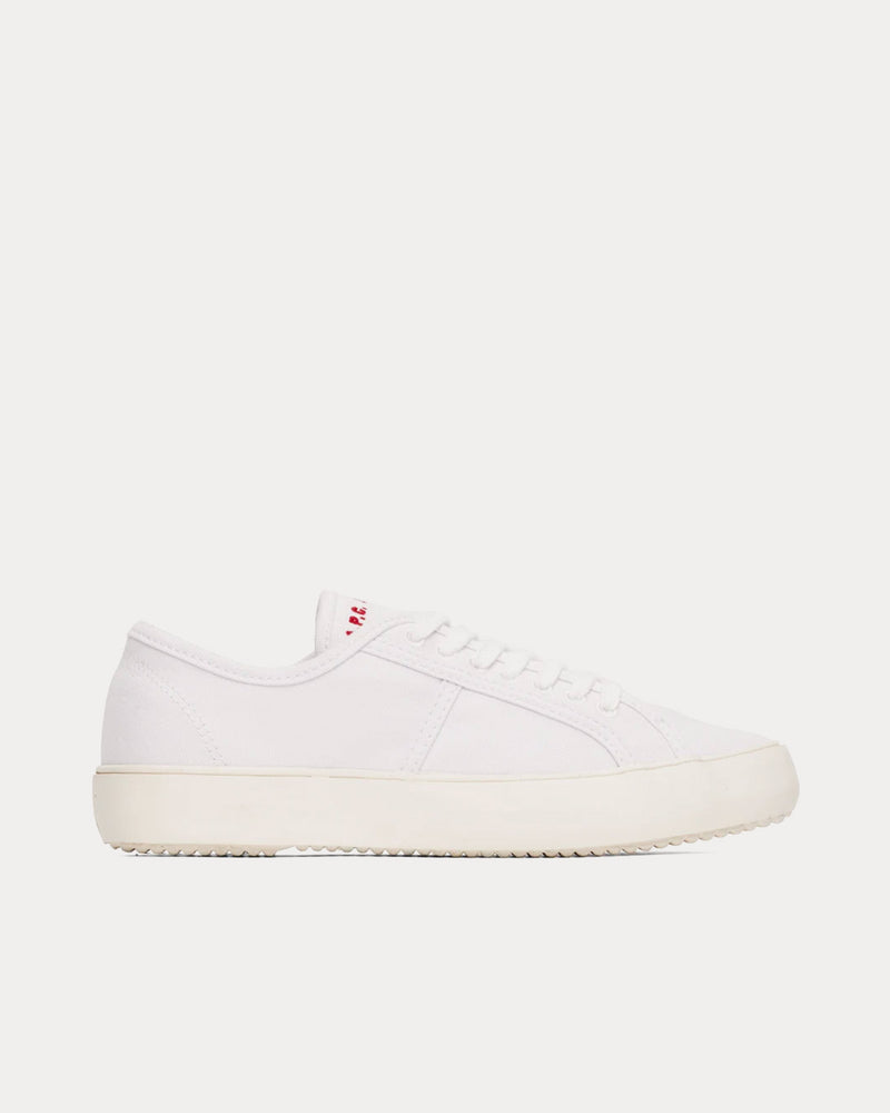 A.P.C. Jane Canvas 'Jane Birkin Edition' White Low Top Sneakers - 1