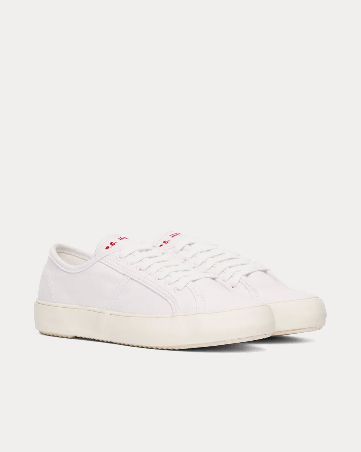 A.P.C. Jane Canvas 'Jane Birkin Edition' White Low Top Sneakers - 2