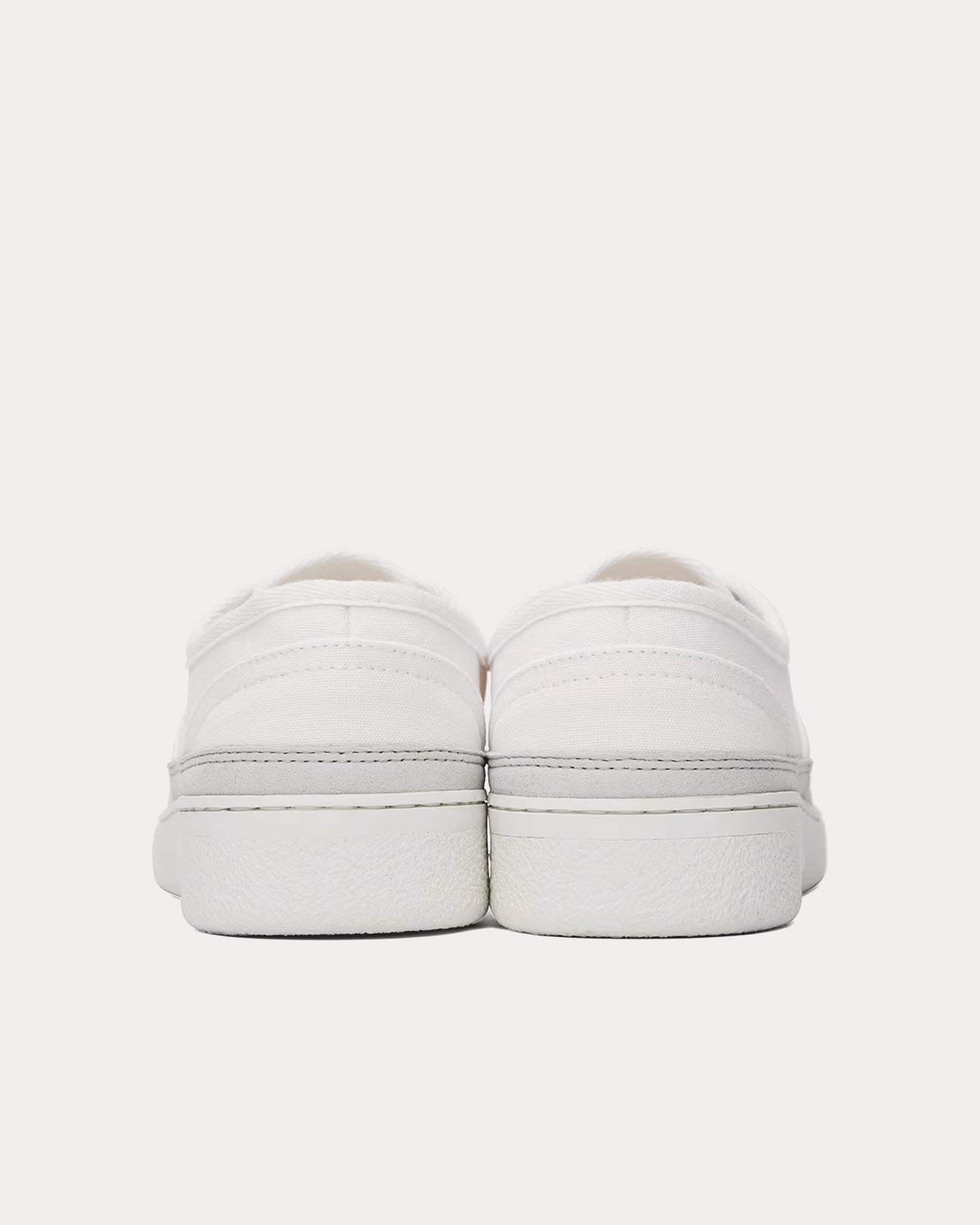 A.P.C. Plain Simple Canvas White Low Top Sneakers - 3