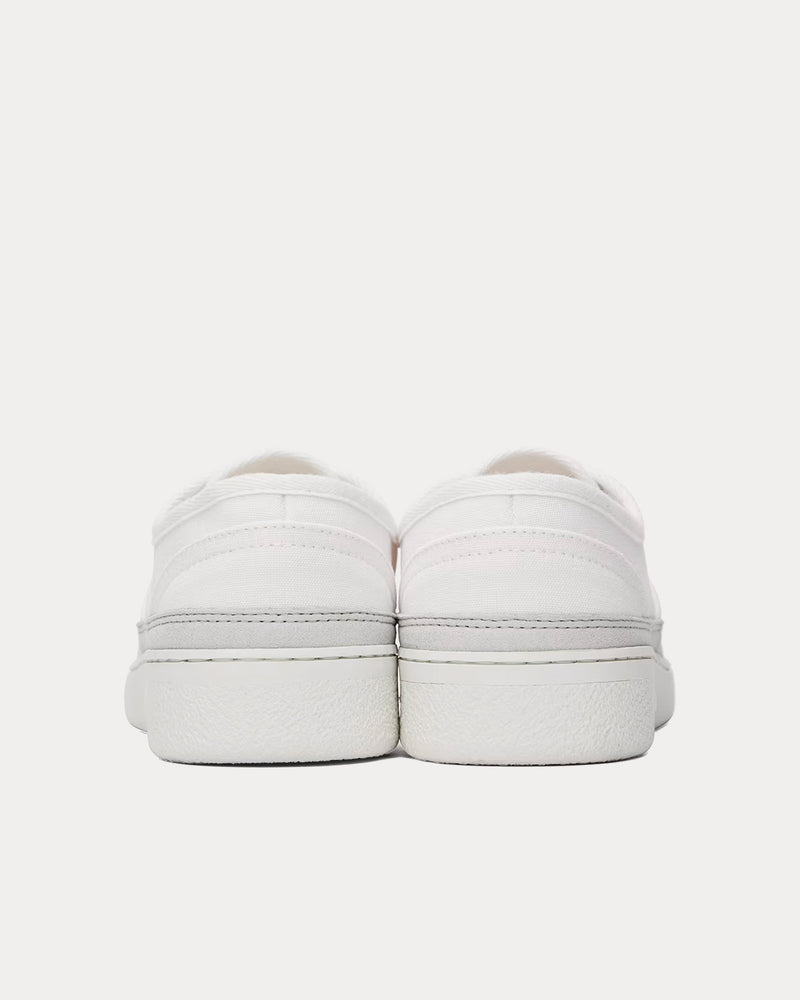 A.P.C. Plain Simple Canvas White Low Top Sneakers - 3