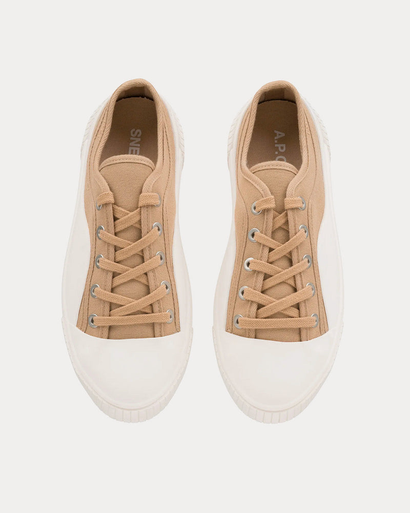 A.P.C. Iggy Basse Camel Low Top Sneakers - 2