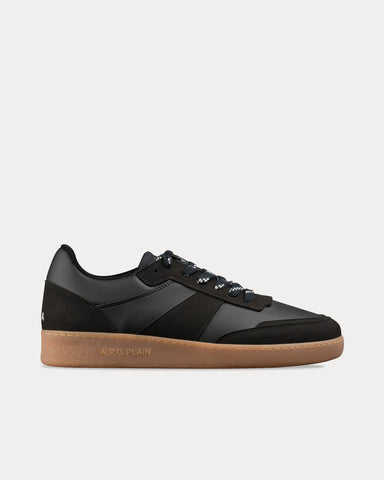 A.P.C. Plain Black Low Top Sneakers