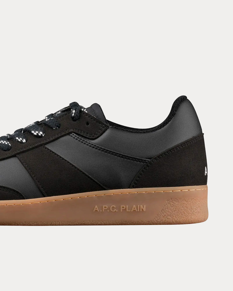 A.P.C. Plain Black Low Top Sneakers - 4