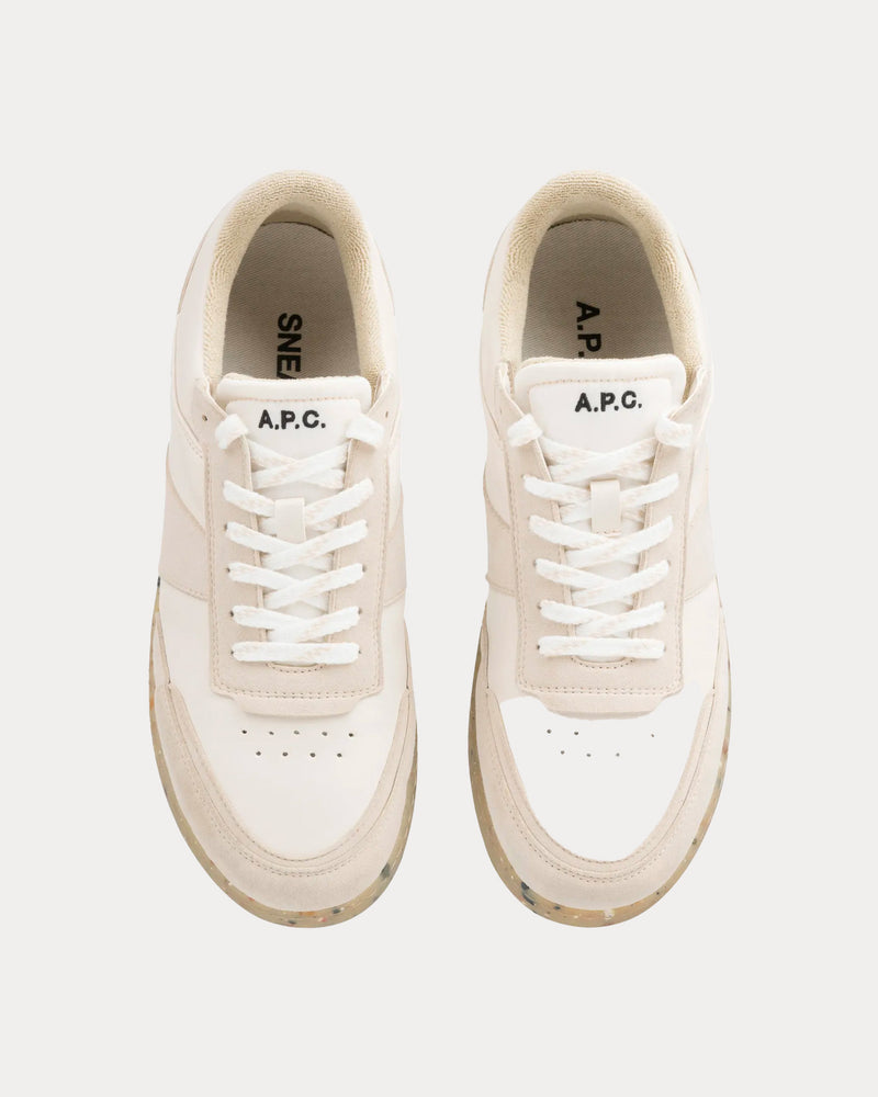 A.P.C. Plain Fancy White Low Top Sneakers - 2