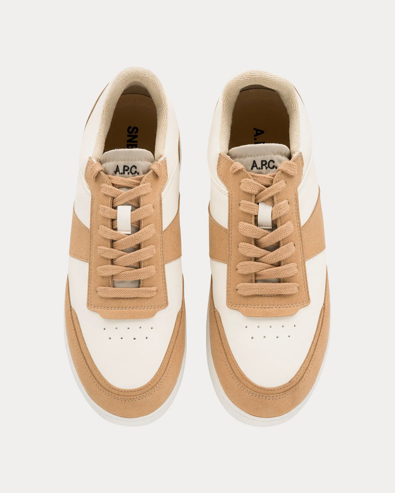 A.P.C. Plain Beige / White Low Top Sneakers - 2