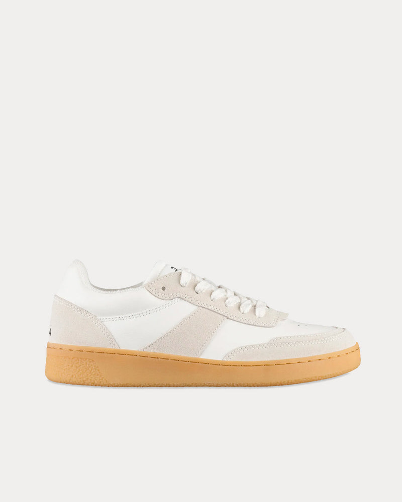 A.P.C. Plain Grey / White Low Top Sneakers - 1