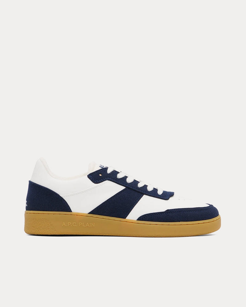 A.P.C. Plain Navy / White Low Top Sneakers - 1