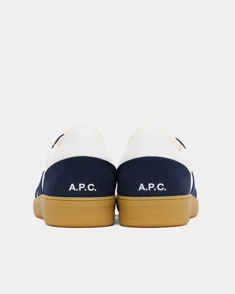 A.P.C. Plain Navy / White Low Top Sneakers - 3