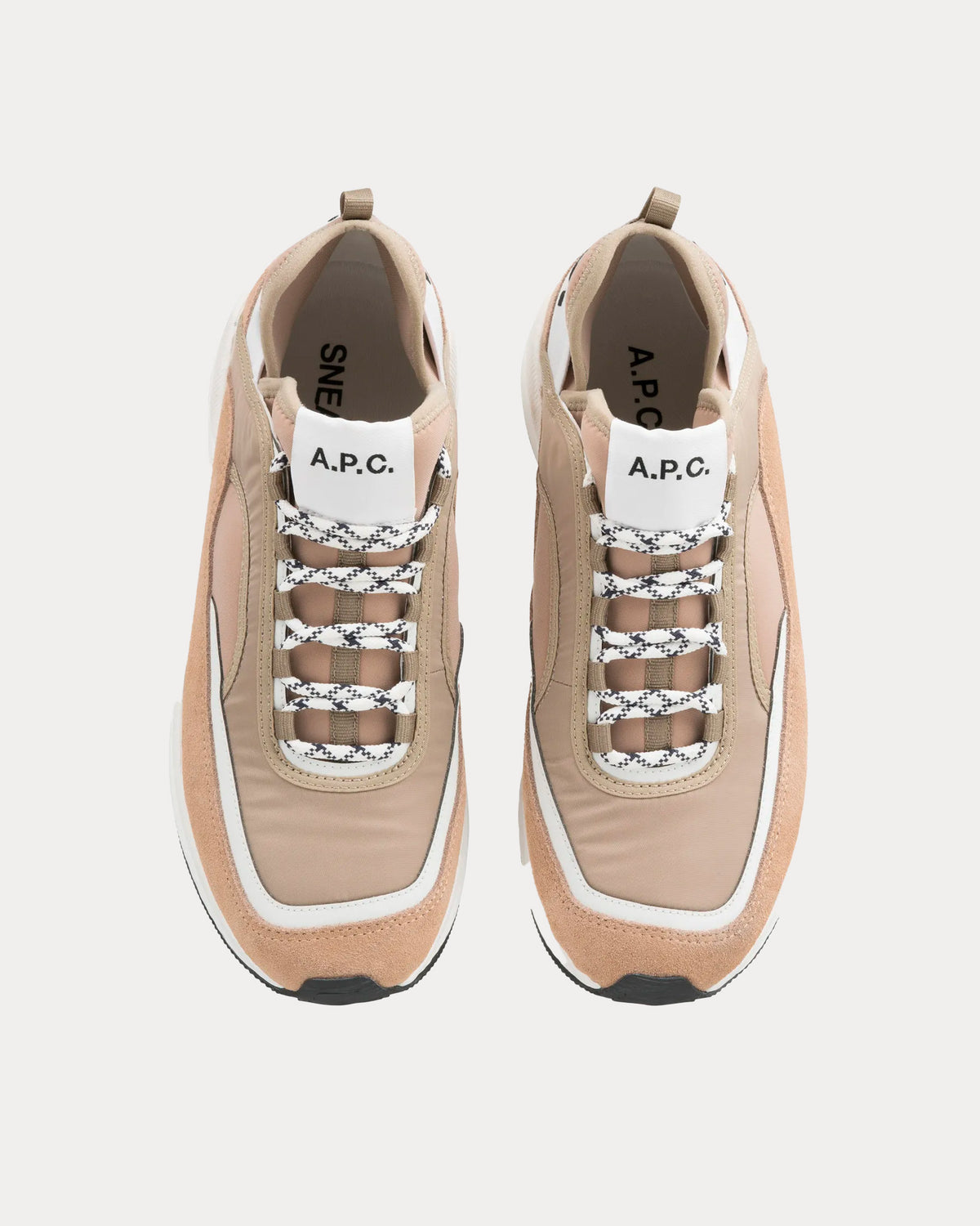 A.P.C. Run Around Taupe Low Top Sneakers - Sneak in Peace